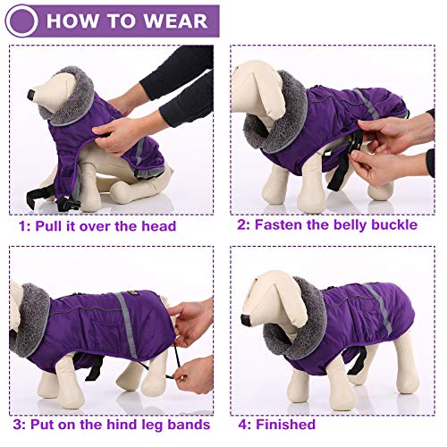 Reflective Waterproof Poodle Dog Winter Coat