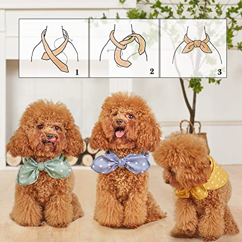 Cute Dog Bandanas - Soft Cotton Scarfs for Poodles