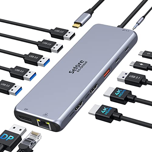 13-in-1 USB-C Docking Station with Triple Display