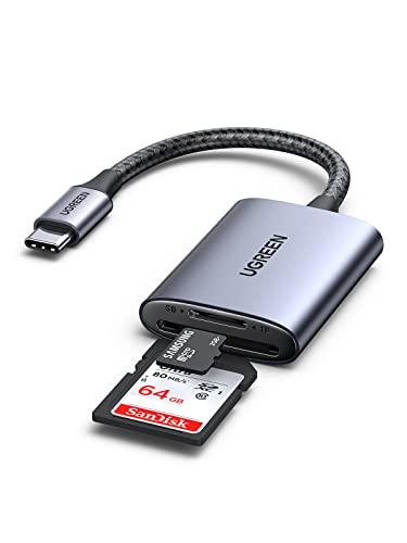 UGREEN 2-in-1 USB C Card Reader Compatible with Multiple Devices