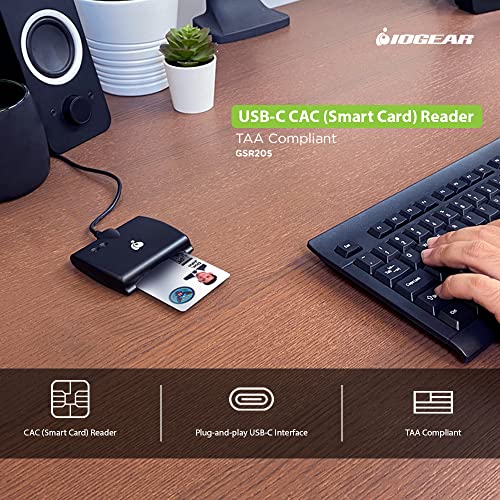IOGEAR Smart Card Reader - USB-C Contact