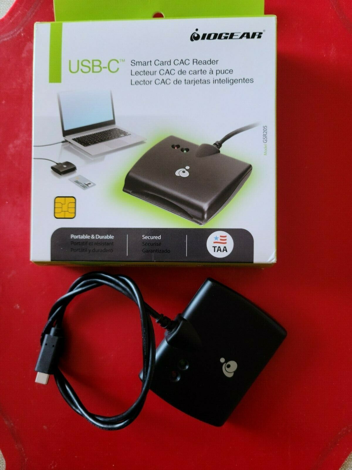 IOGEAR USB-C CAC Reader [TAA Compliant] (gsr205)
