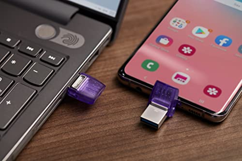 128GB Kingston USB-C/USB-A Flash Drive with High Speeds