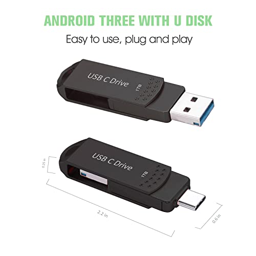 1TB USB C Flash Drive for Android & MacBook Pro