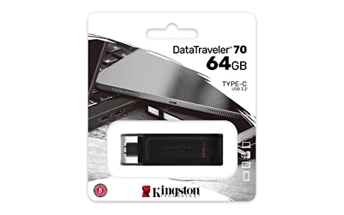 Kingston 64GB USB-C Flash Drive - Black