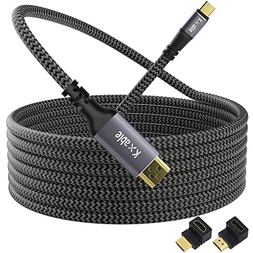 25 ft Braided USB C to HDMI Cable