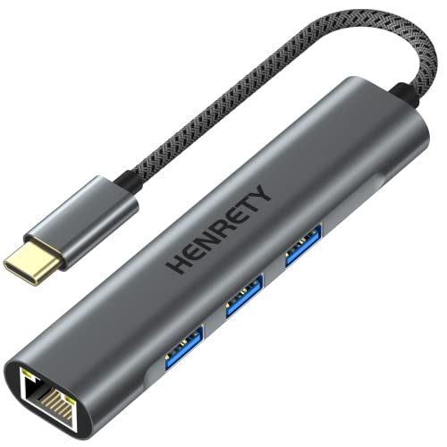 USB-C Ethernet Adapter with 4-in-1 Hub