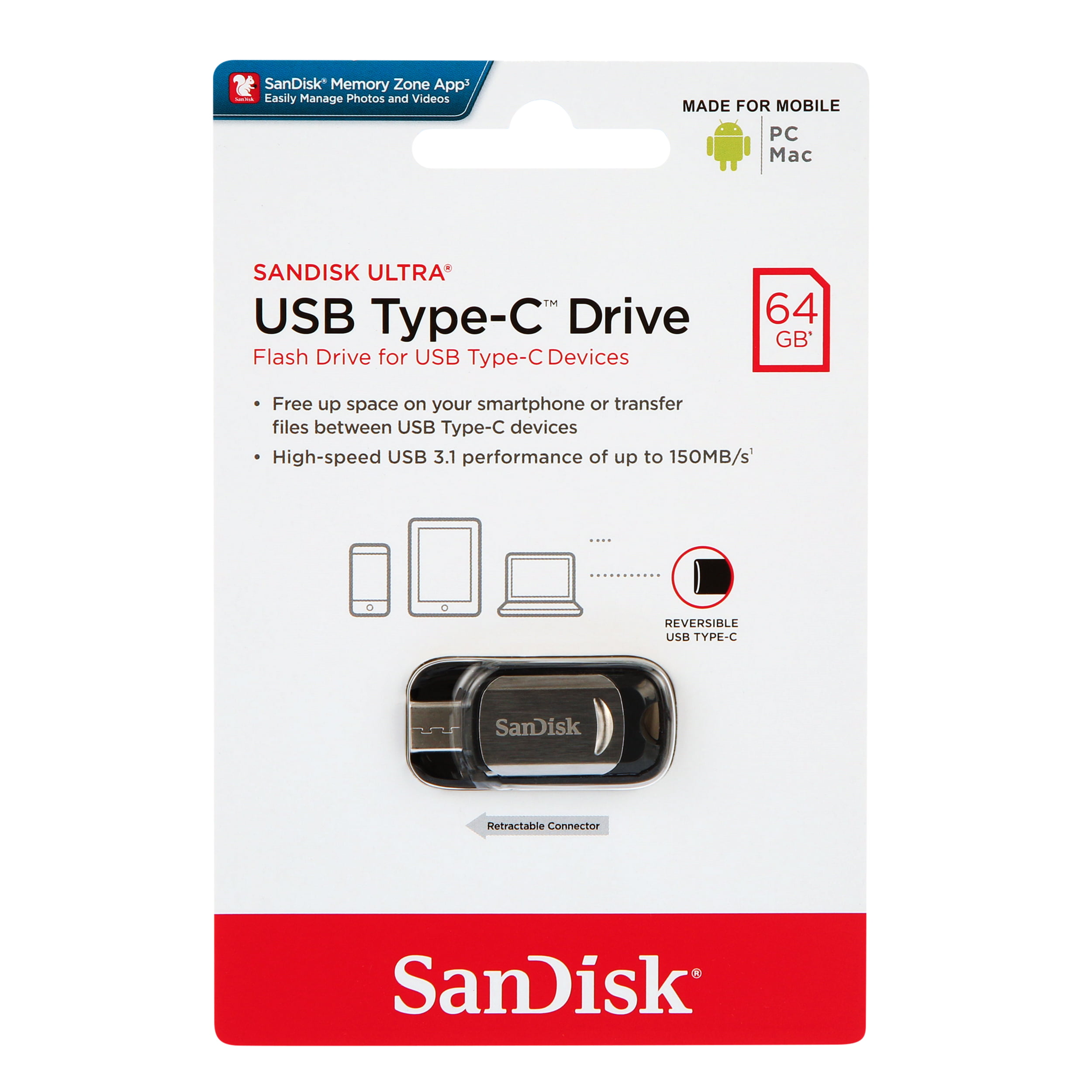 64GB SanDisk Ultra USB-C Flash Drive