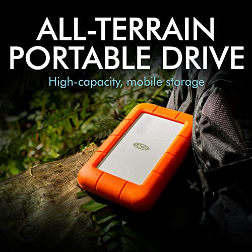 LaCie Rugged 4TB USB-C Portable Hard Drive