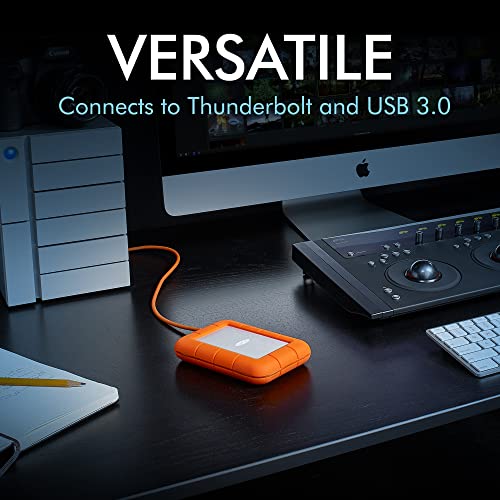 LaCie Rugged 4TB USB-C Portable Hard Drive