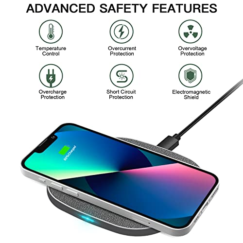 15W Fast Wireless Charger for iPhone and Samsung