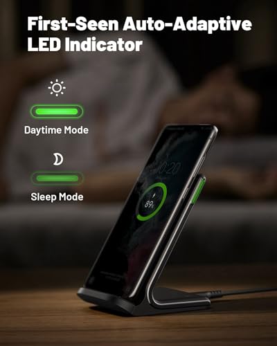 INIU 15W Fast Qi Wireless Charging Stand + Cable