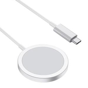 15W Magnetic Wireless Charger with USB-C Port