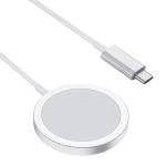 15W Magnetic Wireless Charger with USB-C Port