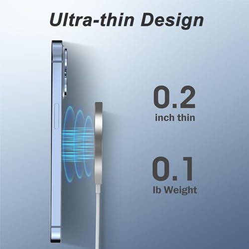 15W Magnetic Wireless Charger with USB-C Port