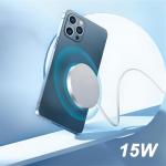15W Magnetic Wireless Charger with USB-C Port