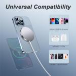 15W Magnetic Wireless Charger with USB-C Port