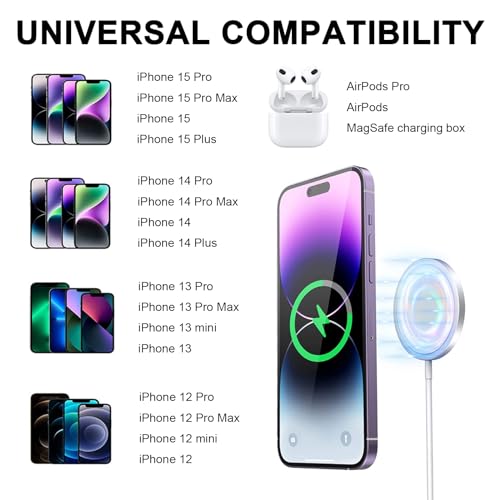 15W Magnetic USB-C Fast Wireless Charger