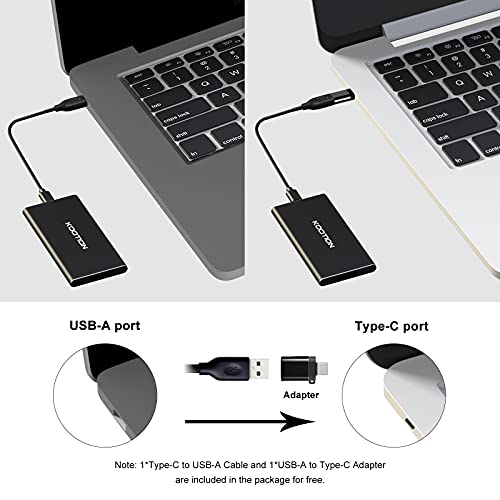 KOOTION 250GB USB-C Portable External SSD