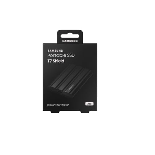 2TB Samsung T7 Black Portable SSD