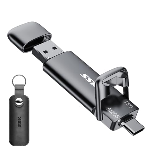 SSK 512GB Dual USB-C External SSD Drive