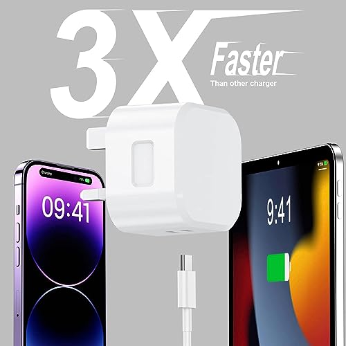 Fast Charge USB-C Wall Plug Adapter, 2 Pack