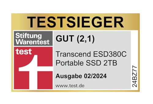 Transcend 2TB Portable SSD USB-C ESD380C