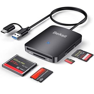 Beikell 4-in-1 USB & USB-C Card Reader