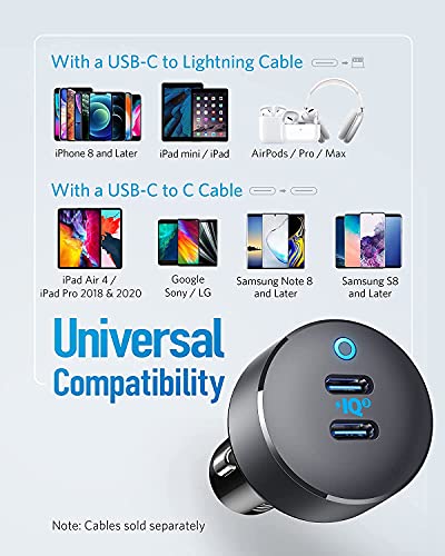 Anker 40W Dual USB-C Car Charger