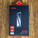 SSK 128GB USB-C SSD with Adapter and Fast Speed