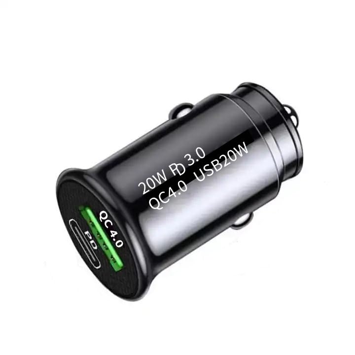40W Dual Port USB-C Car Charger