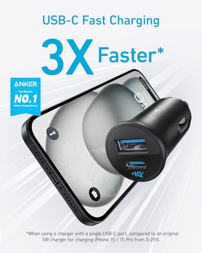 Anker 32W Dual USB-C Car Charger