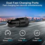 60W Dual Port USB-C Car Charger