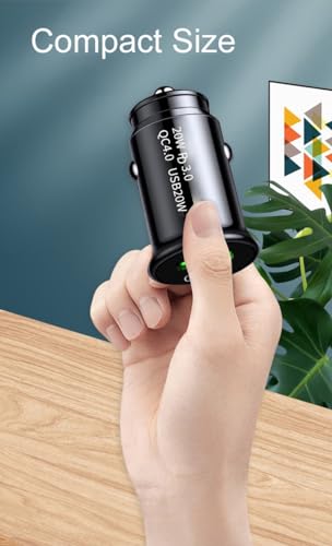 40W Fast USB-C Car Charger with Dual Ports