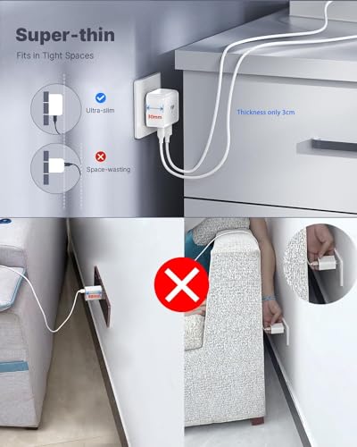 Aioneus 40W 4-Port USB-C Fast Charger Plug
