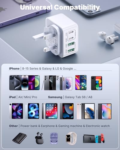 Aioneus 40W 4-Port USB-C Fast Charger Plug