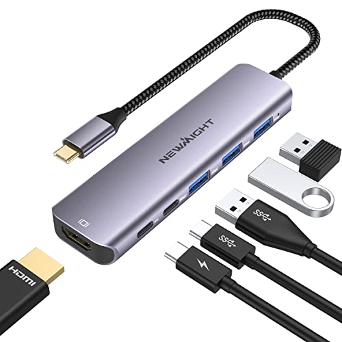 Newmight 6-in-1 USB-C Hub with 4K HDMI
