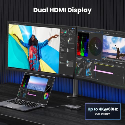 UGREEN USB C Docking Station with Dual 4K HDMI
