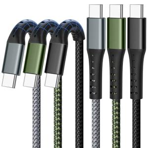 3-Pack 1M Nylon Braided USB-C Fast Charging Cable