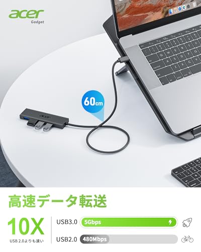 USB-C Hub with Power Port for Laptops