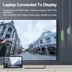 Herfair USB-C to VGA Adapter, 1080P, 1m