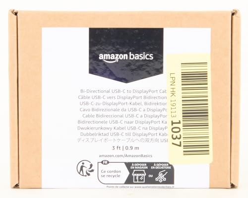 USB-C to DisplayPort Cable, 0.9m, Black