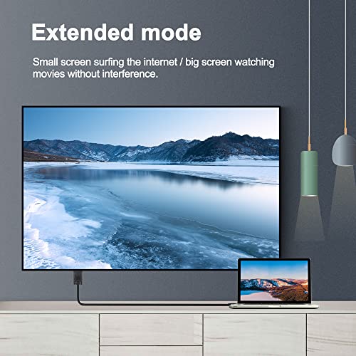 Herfair USB-C to VGA Adapter, 1080P, 1m