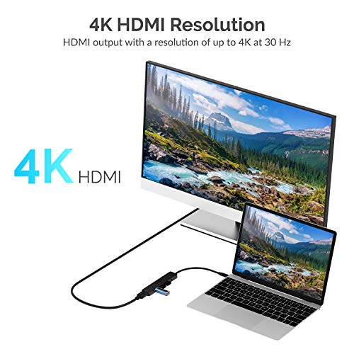 Sabrent USB-C Hub with HDMI and 3 USB Ports