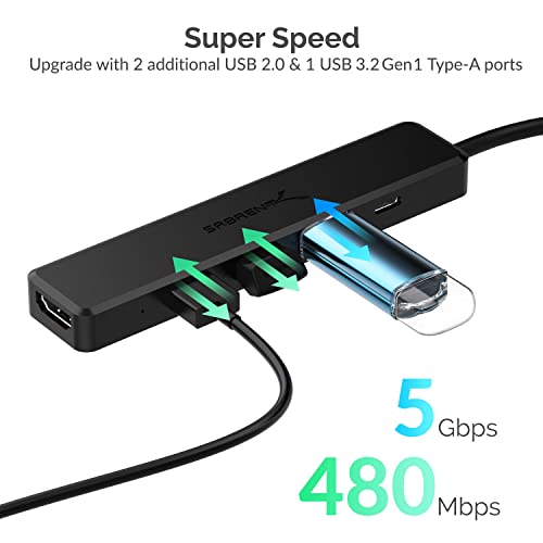 Sabrent USB-C Hub with HDMI and 3 USB Ports