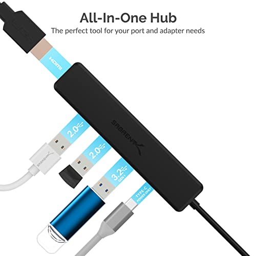 Sabrent USB-C Hub with HDMI and 3 USB Ports