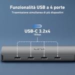 Uni USB C Hub 10Gbps with 4 Ports