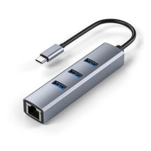 Vunvooker USB-C to Ethernet Hub with 3 Ports