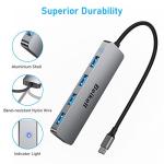 Beikell USB-C 4-Port Hub - Ultra Slim Aluminum