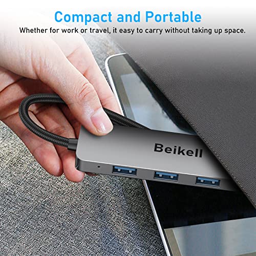 Beikell USB-C 4-Port Hub - Ultra Slim Aluminum